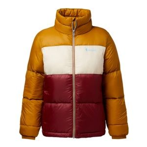 Cotopaxi XL Solazo Woman’s Down Jacket in Bronze/Port